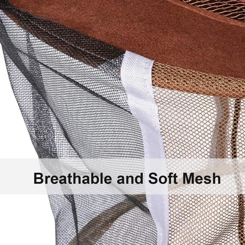 witbee Beekeeper Cowboy Hat with Veil, Beekeeping Veil Hat Beekeeping Protective Gear for Professional Beekeepers Bee Keeper Costume - Image 4